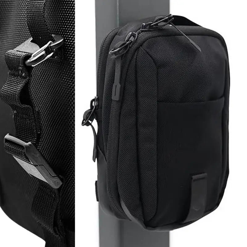 Magnetic Gym Water Bottle Bag Holder Portable Phone Sling Bag with Phone Pocket Built-In Magnet for Men Women Sports Fitness