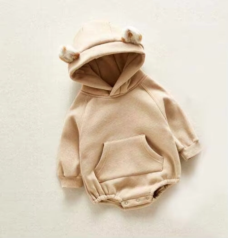 Girls Boys Romper New Born Baby Clothes 2022 Korean Version of the Spring Baby Girl Romper Baby Plush Jumpsuit Baby Out Clothes